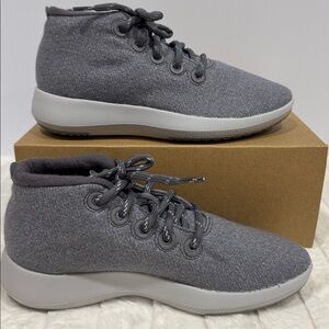 Allbirds Woman’s Wool Runner-Up Mizzle in Light Grey Size 8 New In Box
